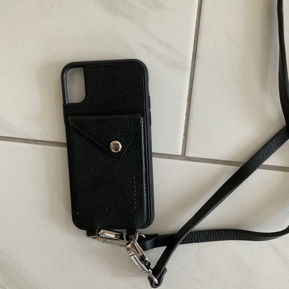 Holstere leather crossbody iPhone X case